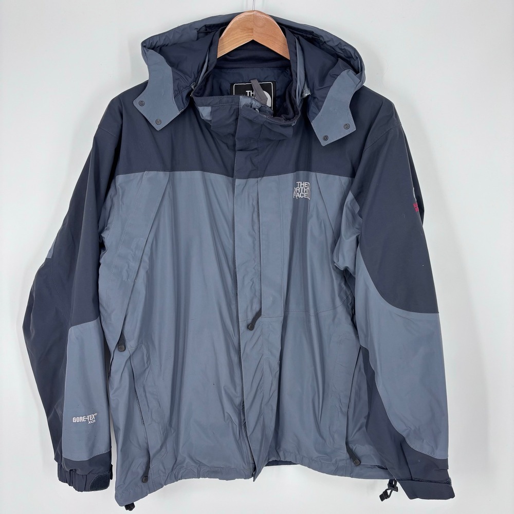 The North Face Summit Series Gore-Tex XCR Jacket Mens XL Grey Rain Coat *FLAW